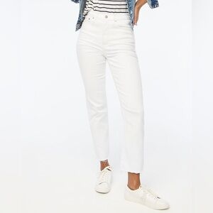 J. Crew White stovepipe straight jean in signature stretch+ Size 28 NWT